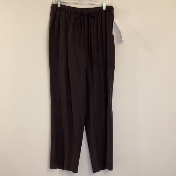 Emanuel Ungaro 100% Silk Drawstring Wide Pants - Picture 5 of 8